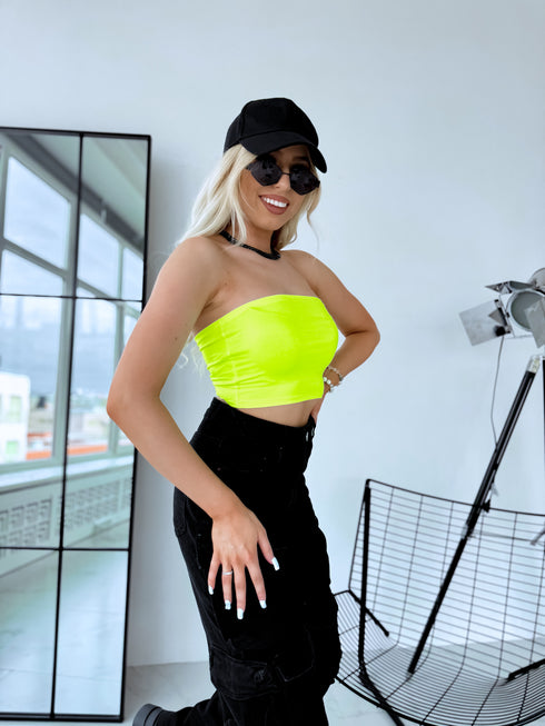 NEON SALADGREEN crop top "BETTY 004"